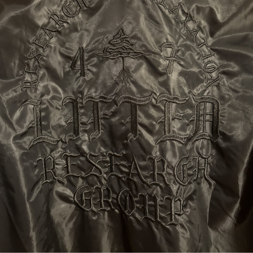 LRG Lifted Research Group Men’s Aloha Black Bomber Jacket Style C184001 Size M - Picture 5 of 14